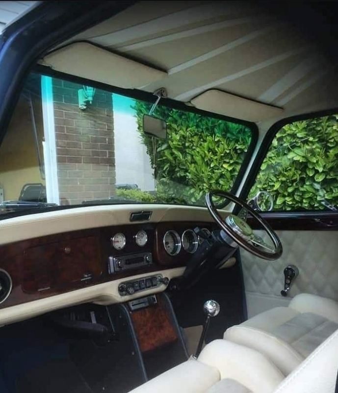 Classic mini Dash Rail trim covers from Retro Retrims